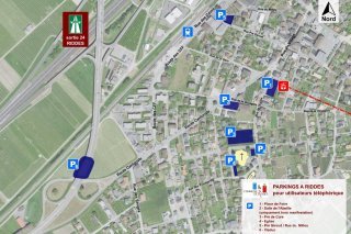 Le plan des parkings